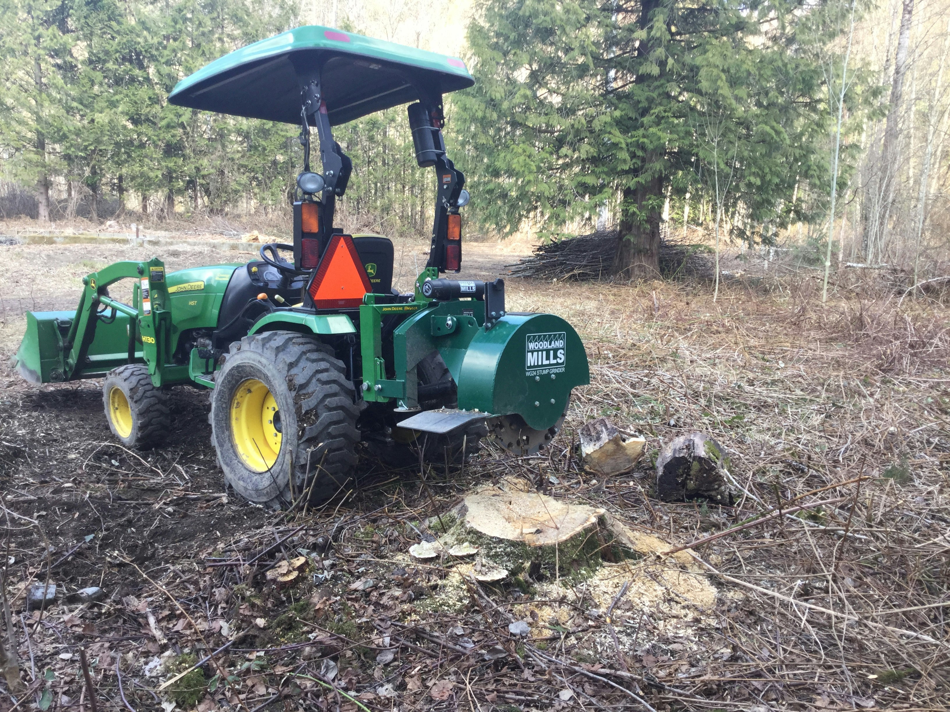 small Springs Winter tractor, for grinder FL stump