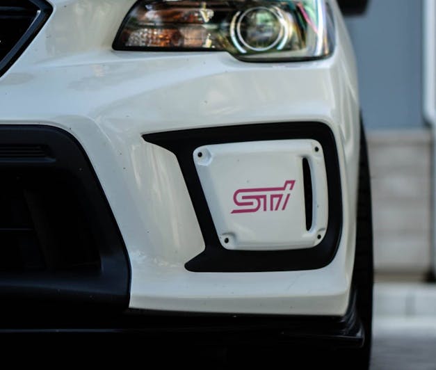 STi Fog Lamp Cover Decals