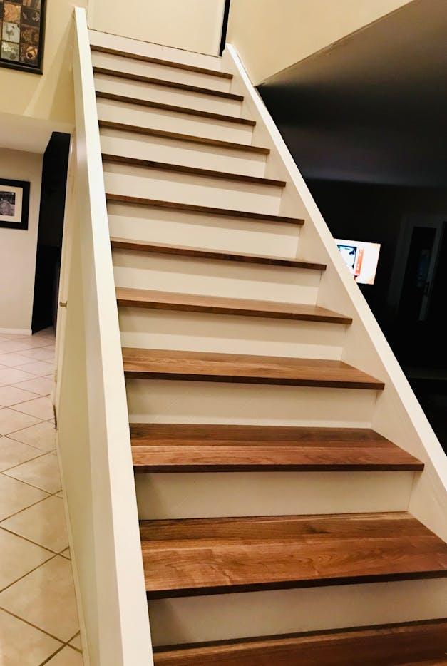 Clear Walnut Stair Tread