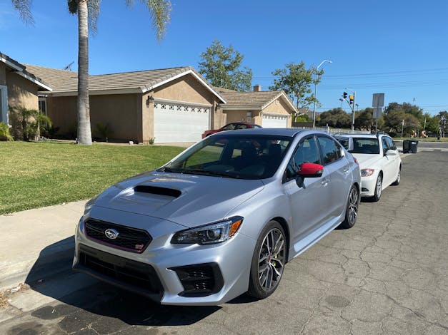 STI Cherry Red Mirror Covers 2015-2021 STI