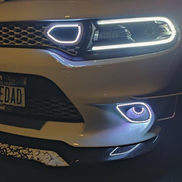 Lighting Trendz: Lighting Trendz 2015-2024 Dodge Charger Fog Outline Halo LED Kit - Custom Lighting Trendz: Lighting Trendz 2015-2024 Dodge Charger Fog Outline Halo LED Kit - Custom