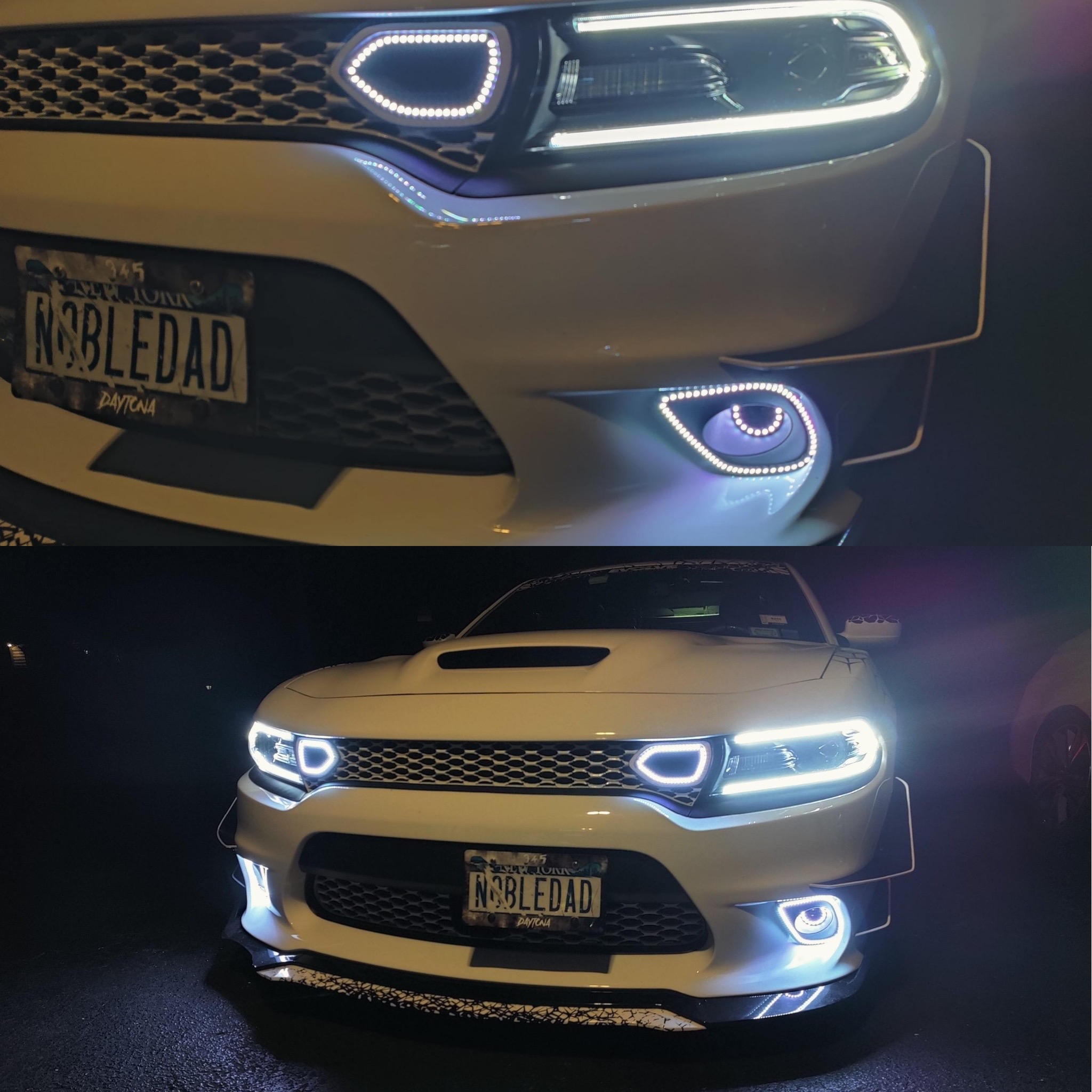 flum vape gio Nuvision For 2007 to 2019 Dodge Charger Journey Jeep Cherokee Wrangler LED  Halo DRL Turn Signal Projector Fog Lights 14 15 16 17