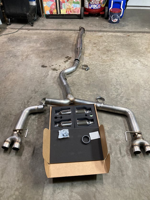 AWE Tuning Track Edition Cat-Back Exhaust 2011-2021 WRX/2011-2022 STI Sedan