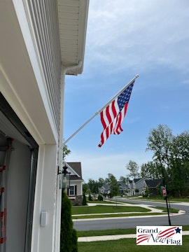 PATRIOT™ Flag Pole and FREEDOM™ Bracket Kit - Brushed Aluminum (6ft, 1 –  USA Flag Co.
