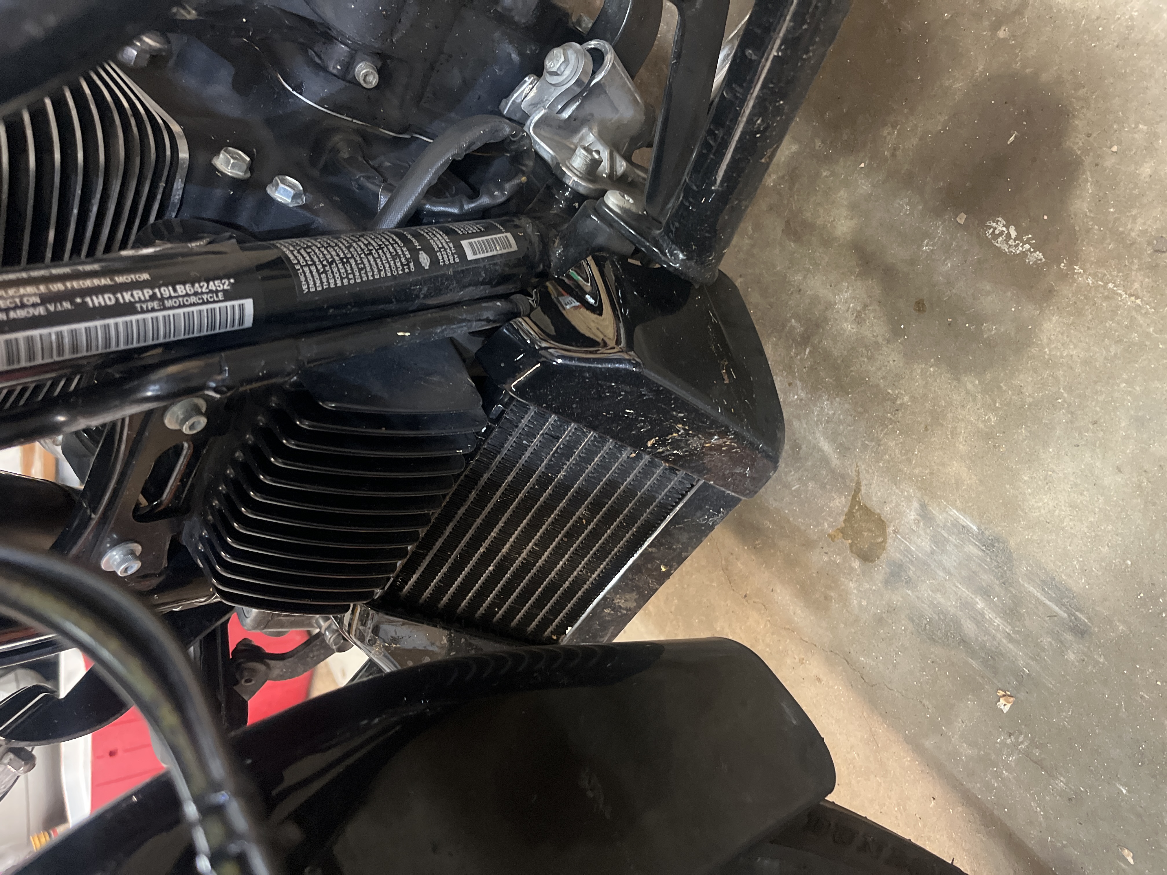 Black Oil Cooler Cover Kit For Harley Touring 2017-2023 (FLHR, FLHX, FLHXS)