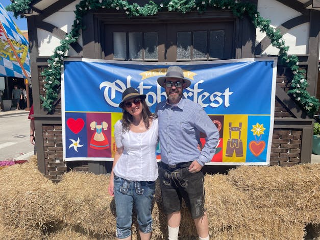 Women's Denim Lederhosen - Capri